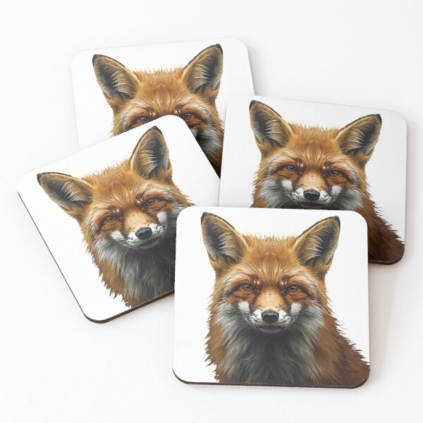 Item preview, The Grumpy Fox - Serious Red Fox Realistic Digital Painting designed and sold by The Grumpy Pet Club.