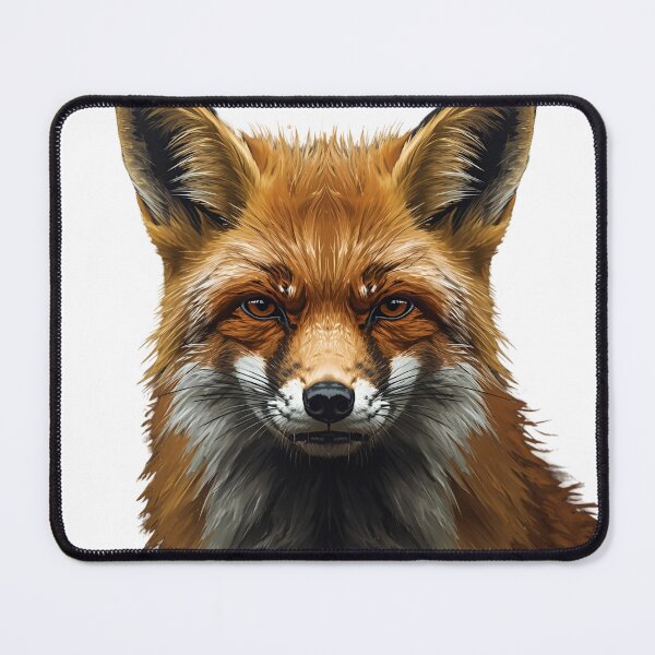 Item preview, The Grumpy Fox - Serious Red Fox Realistic Digital Painting designed and sold by The Grumpy Pet Club.