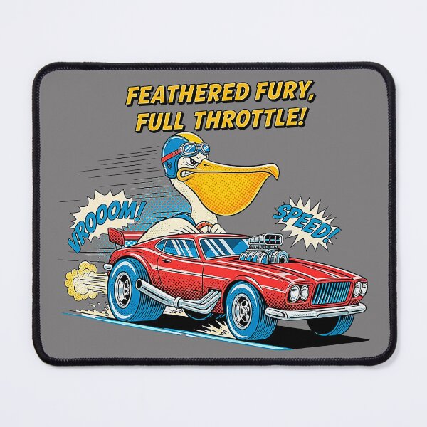 Item preview, Vintage Comic Pelican Muscle Car Feathered Fury designed and sold by SholoStudio.