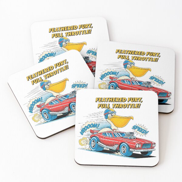 Item preview, Vintage Comic Pelican Muscle Car Feathered Fury designed and sold by SholoStudio.
