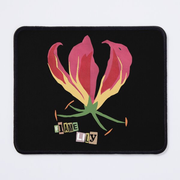 Item preview, Flame Lily botany collage poisonous plants symbolism flower lilies designed and sold by Pretty-Nonsense.