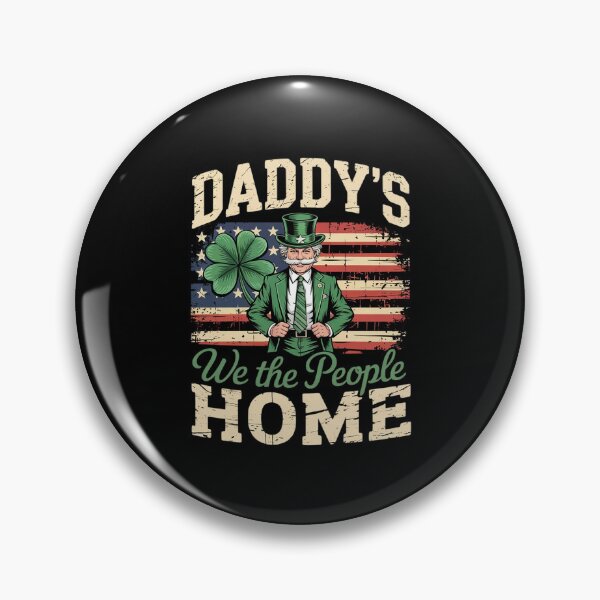 Item preview, Daddy's Home Trump 2025 St Patricks Day American Flag  designed and sold by MythWoot.