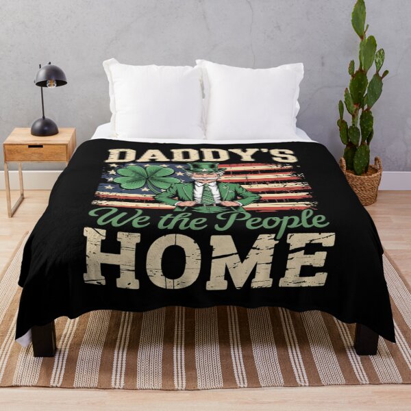 Item preview, Daddy's Home Trump 2025 St Patricks Day American Flag  designed and sold by MythWoot.