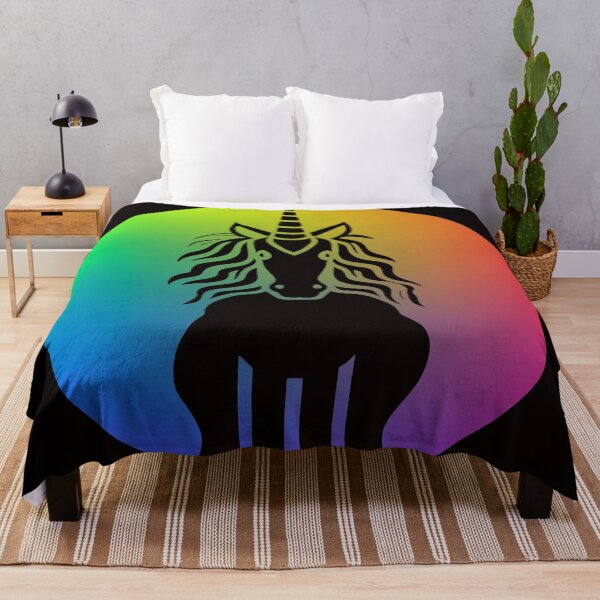 Artikelvorschau, Rainbow Unicorn Silhouette – Colorful Logo entworfen und verkauft von DCSMKreativ.