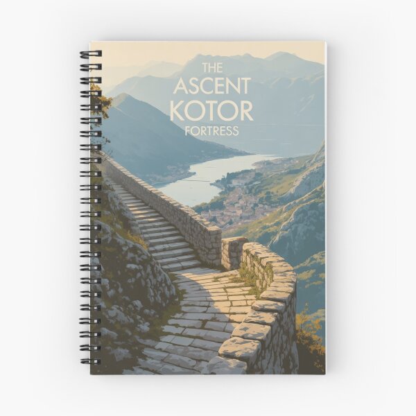 Item preview, Kotor Fortress Path Poster – Montenegro Travel Wall Art designed and sold by Timeless Design.