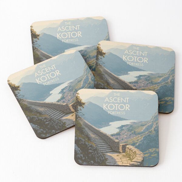 Item preview, Kotor Fortress Path Poster – Montenegro Travel Wall Art designed and sold by Timeless Design.