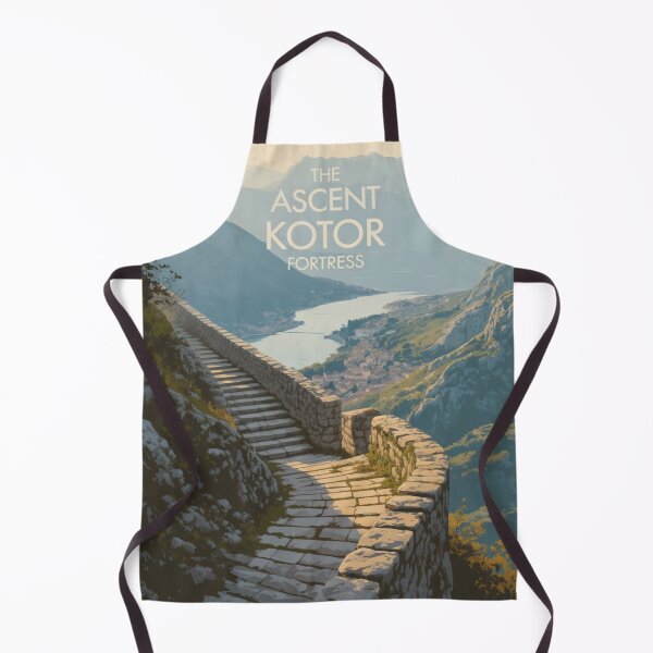 Item preview, Kotor Fortress Path Poster – Montenegro Travel Wall Art designed and sold by Timeless Design.