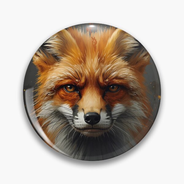 Item preview, The Grumpy Fox - Serious Red Fox Realistic Digital Painting designed and sold by The Grumpy Pet Club.