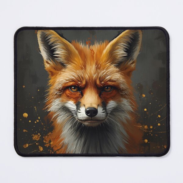 Item preview, The Grumpy Fox - Serious Red Fox Realistic Digital Painting designed and sold by The Grumpy Pet Club.