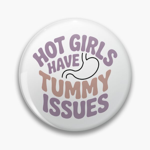 Item preview, Hot Girls Have Tummy Issues - This funny design is for confident girls who live with tummy issues, IBS or digestive problems and choose humor, self-acceptance and body positivity instead of shame. designed and sold by ZyziowskyArt.