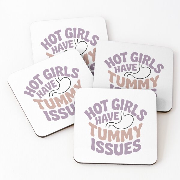 Item preview, Hot Girls Have Tummy Issues - This funny design is for confident girls who live with tummy issues, IBS or digestive problems and choose humor, self-acceptance and body positivity instead of shame. designed and sold by ZyziowskyArt.