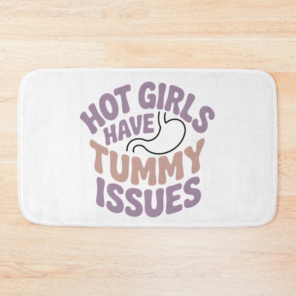 Item preview, Hot Girls Have Tummy Issues - This funny design is for confident girls who live with tummy issues, IBS or digestive problems and choose humor, self-acceptance and body positivity instead of shame. designed and sold by ZyziowskyArt.