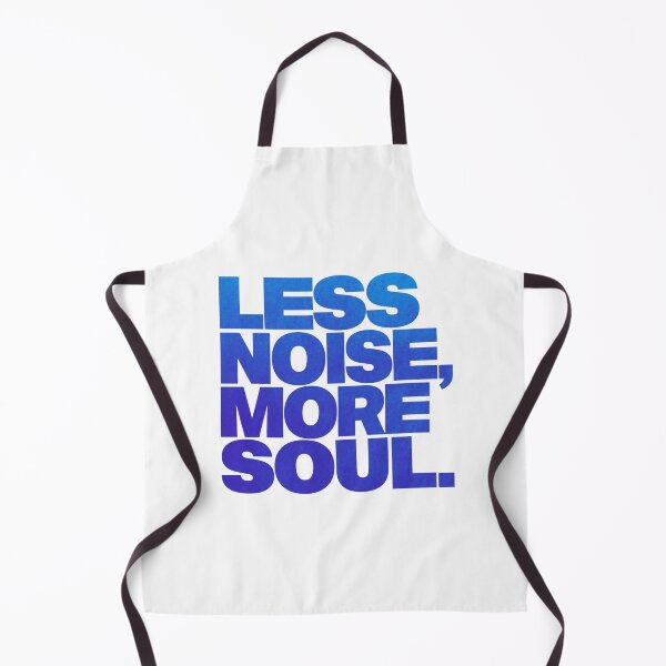 Item preview, Less Noise More Soul - Bold Minimalist Blue Typography designed and sold by RDproject.