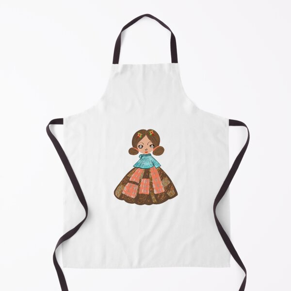 Item preview, Whimsical Folk Doll in Plaid & Earth Tones designed and sold by Thidagrafictic.