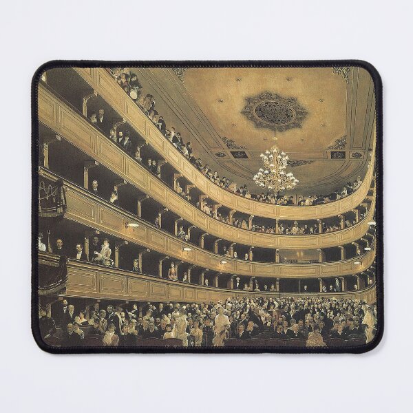 Item preview, Auditorium in the Old Burgtheater – Gustav Klimt Historic Vienna Interior Painting (1888) designed and sold by Art Outlaws.