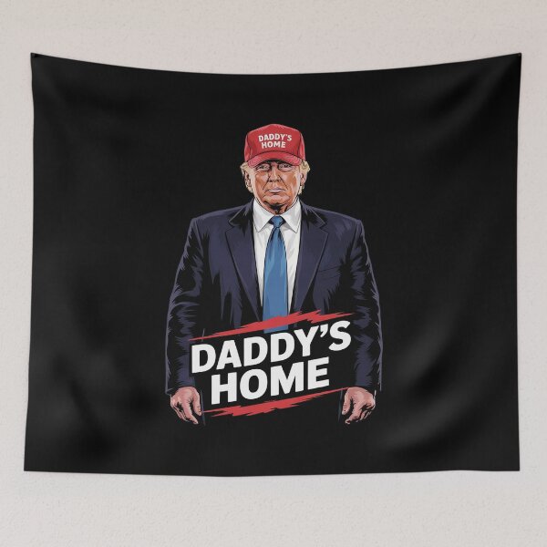 Item preview, Daddy's Home Trump hipster Style Trump Supporter USA  designed and sold by AquaKiev.