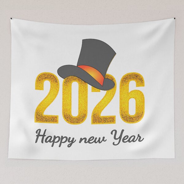 Item preview, Happy New Year 2026 Design – Festive Celebration & Fresh Start Art designed and sold by PixelWaveBD.