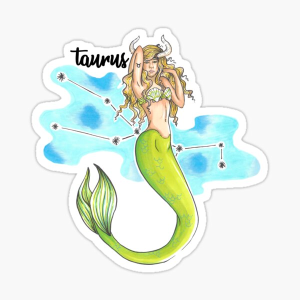 Item preview, Taurus mermaid designed and sold by Elizabeth Weglein.
