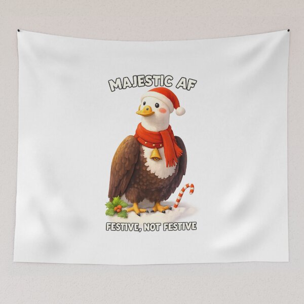 Item preview, Majestic AF Festive Goose Santa Hat | Funny Grumpy Christmas Bird designed and sold by Sitred123.