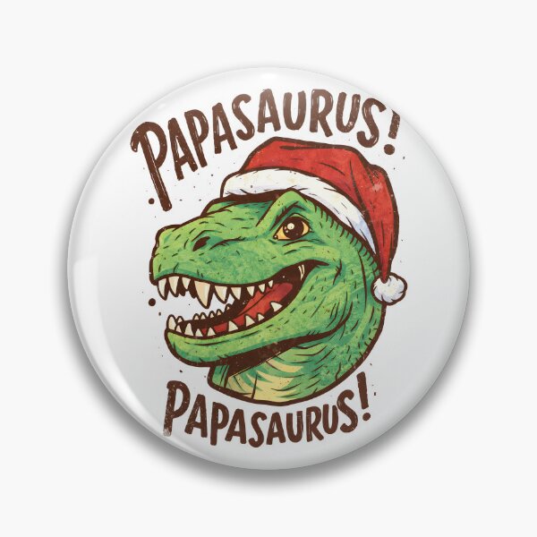 Item preview,  Funny Christmas Dinosaur Wearing Santa Hat Papasaurus Holiday designed and sold by DrawHandArt.