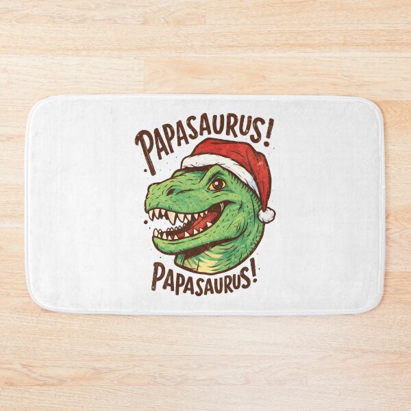 Item preview,  Funny Christmas Dinosaur Wearing Santa Hat Papasaurus Holiday designed and sold by DrawHandArt.