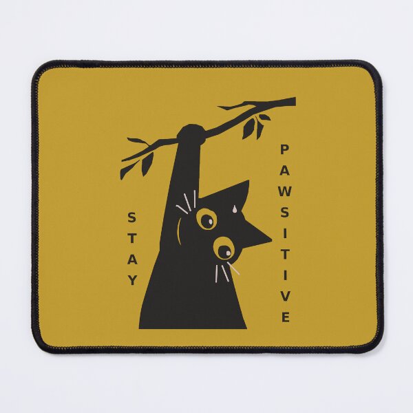 Item preview, Stay Pawsitive Cute Cat Design Motivational (Dark version) Dispatch Game Adhoc designed and sold by fn2187.