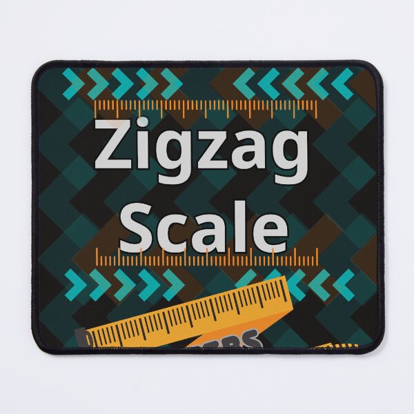Item preview, Zigzag scale in meters designed and sold by 4Dart.