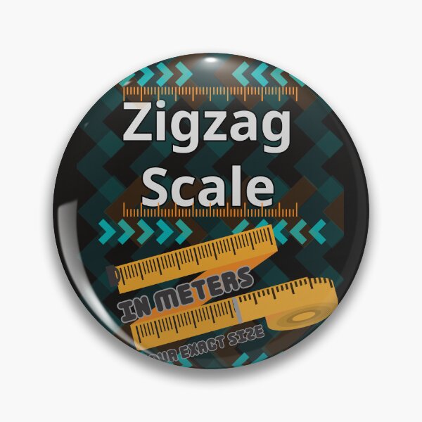 Item preview, Zigzag scale in meters designed and sold by 4Dart.