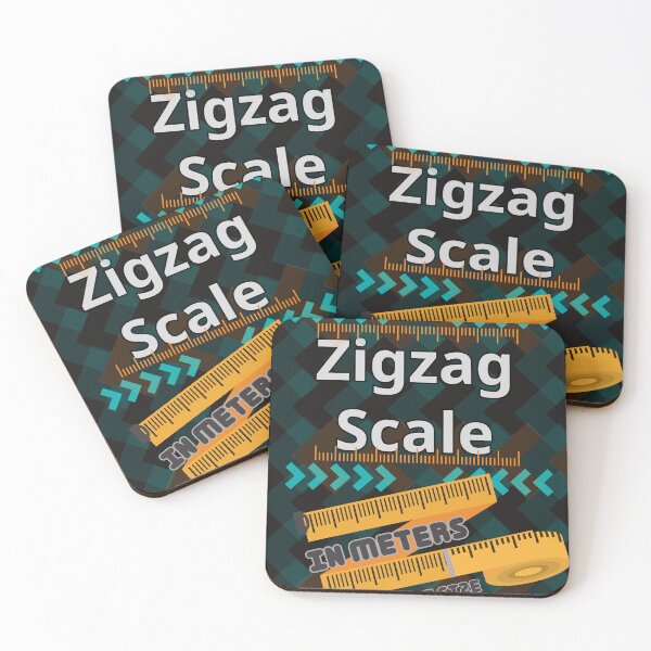 Item preview, Zigzag scale in meters designed and sold by 4Dart.