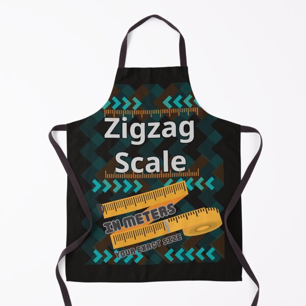 Item preview, Zigzag scale in meters designed and sold by 4Dart.
