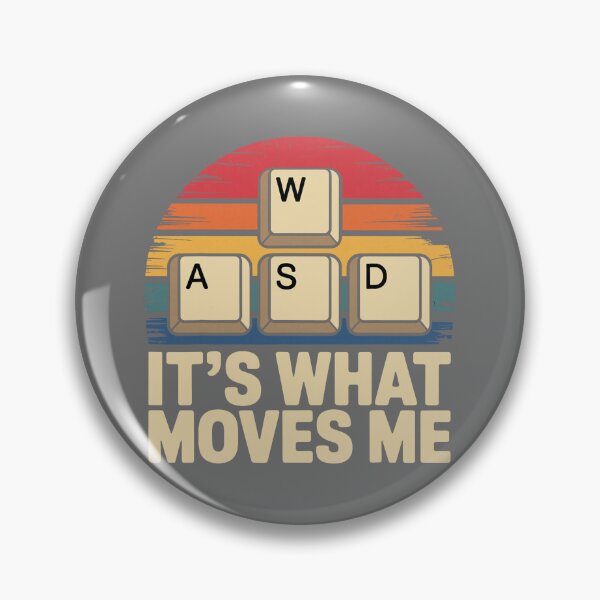 Item preview, Retro WASD Gaming Keys Funny PC Gamer Design designed and sold by KristineLi.