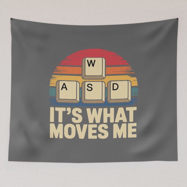 Item preview, Retro WASD Gaming Keys Funny PC Gamer Design designed and sold by KristineLi.