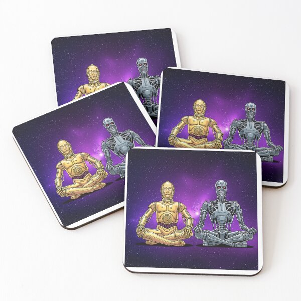 Item preview, Meditating Futuristic Robots in Space | Sci-Fi Mechanical Digital Art designed and sold by SammyMorry.