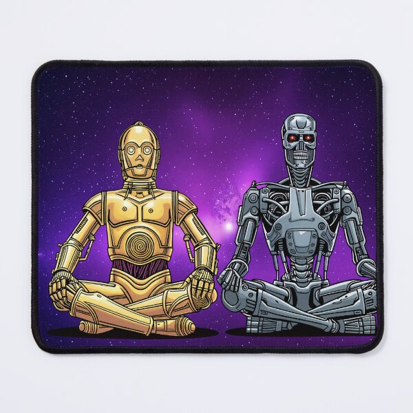 Item preview, Meditating Futuristic Robots in Space | Sci-Fi Mechanical Digital Art designed and sold by SammyMorry.