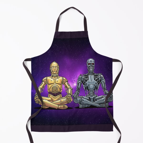 Item preview, Meditating Futuristic Robots in Space | Sci-Fi Mechanical Digital Art designed and sold by SammyMorry.