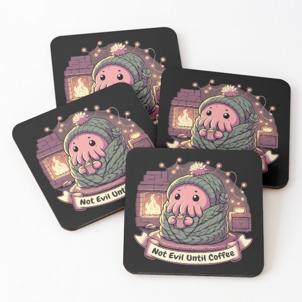 Item preview, Not Evil Until Coffee - Funny Cthulhu  designed and sold by Scaryzz.