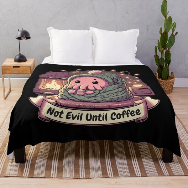 Item preview, Not Evil Until Coffee - Funny Cthulhu designed and sold by Scaryzz.