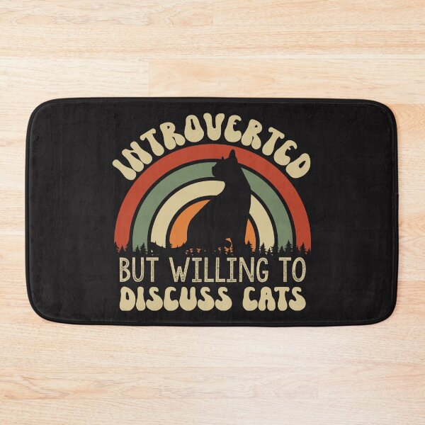 Item preview, Introverted But Willing To Discuss Cats Funny Cat Lover  designed and sold by dianadouri.