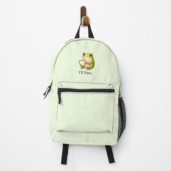 Item preview, I’ll Pass. – Frog With Tea | Polite Gluten Free Humour Meme Design designed and sold by My Gluten Free Life UK.