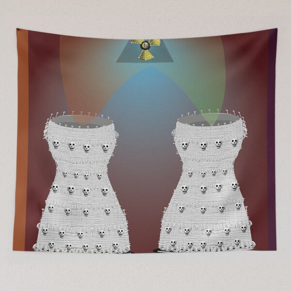 Item preview, Radioactive Skull Dress – Anti Nuclear Power Protest Art designed and sold by DCSMKreativ.