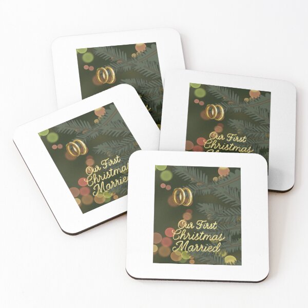 Item preview, Our First Christmas Married – Newlywed Holiday Design designed and sold by effdesigns.