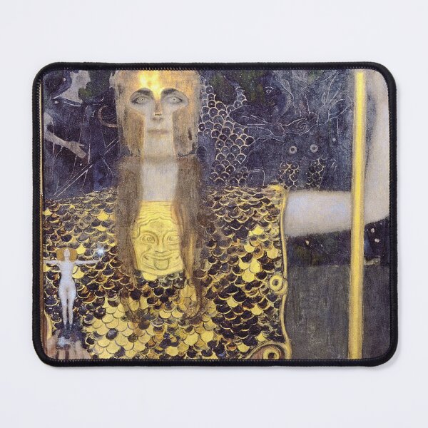 Item preview, Pallas Athene – Gustav Klimt Symbolist Art Nouveau Goddess Painting (1898) designed and sold by Art Outlaws.