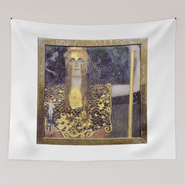 Item preview, Pallas Athene – Gustav Klimt Symbolist Art Nouveau Goddess Painting (1898) designed and sold by Art Outlaws.