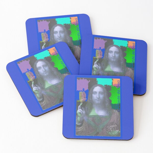Item preview, Leonardo Da Vinci's Salvator Mundi and Lark Bird (Pop Art by ACCI) designed and sold by VanyssaGraphics.