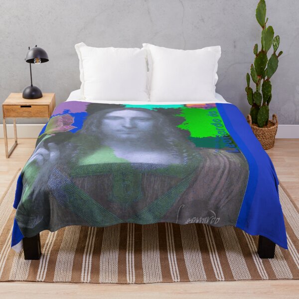 Item preview, Leonardo Da Vinci's Salvator Mundi and Lark Bird (Pop Art by ACCI) designed and sold by VanyssaGraphics.