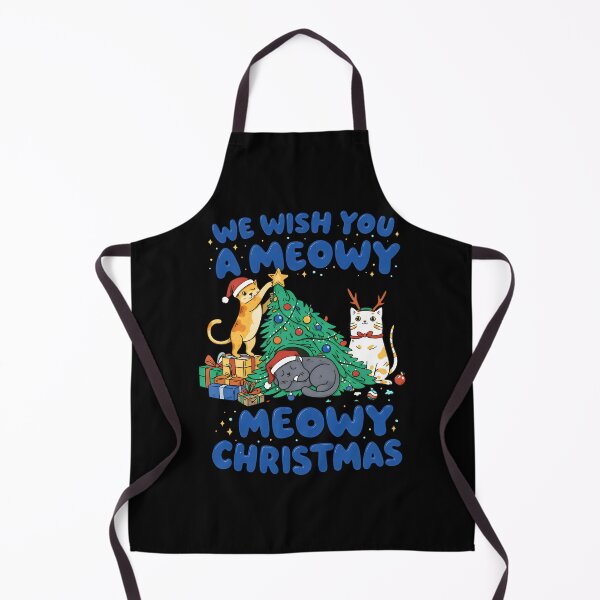 Item preview, Cute Christmas Cats We Wish You A Meowy Christmas Design designed and sold by DrawHandArt.