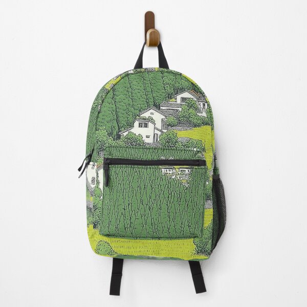 Item preview, Idyllic Chinese Countryside Village Lush Green Illustration designed and sold by R&B Art and design.