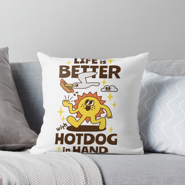 Item preview, Life is better with Hotdog in hand. designed and sold by monkik.
