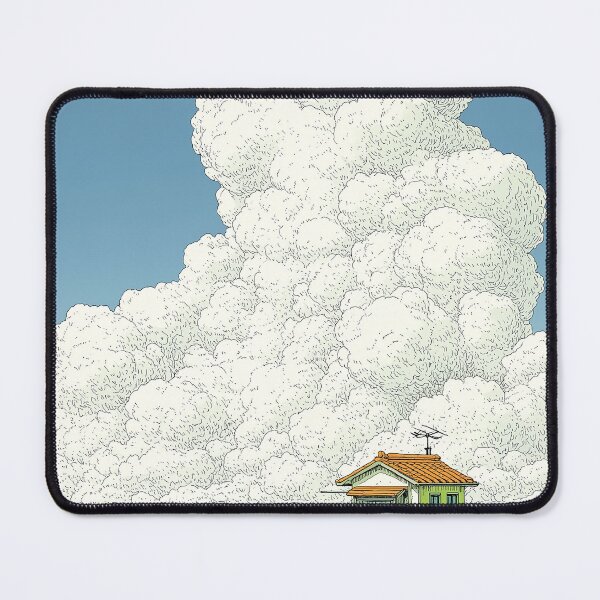 Item preview, Studio Ghibli Style Coastal House on Grassy Hill designed and sold by R&B Art and design.