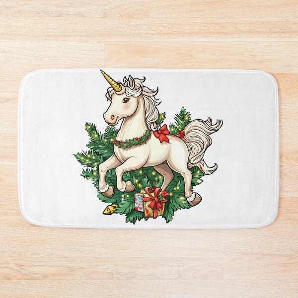 Item preview, Christmas Unicorn with Garland and Gifts designed and sold by DesignArtist.ia.